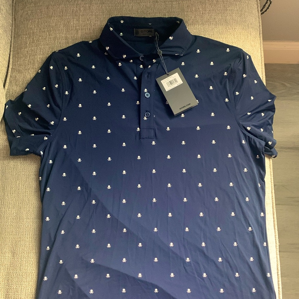 Premium Men’s golf polo, Small, Navy blue, g/fore, brand new